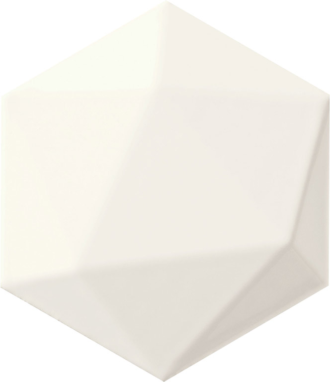 Arte Origami White Hex falicsempe 12,5  x 11