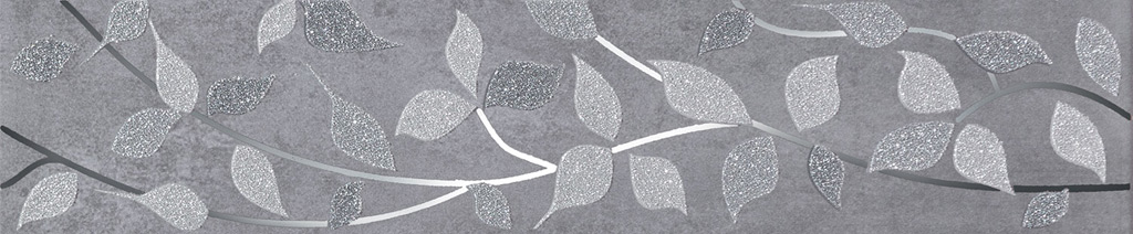 Arte Jasmin Grafit dekorcsík 36x7,4 cm