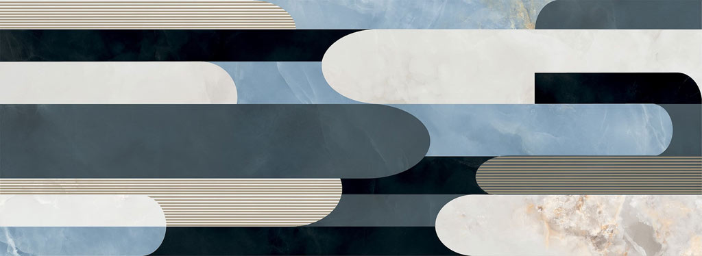 Arte Vero geo Gloss dekorcsempe 89,8x32,8 cm