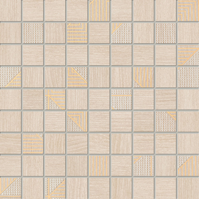 Domino Woodbrille beige mozaik 30 x 30