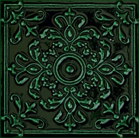 Tubadzin Tinta Green dekorcsempe 14,8 x 14,8