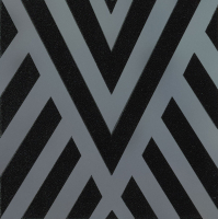 Tubadzin Paris Odeon Noir dekorcsempe 14,8 x 14,8