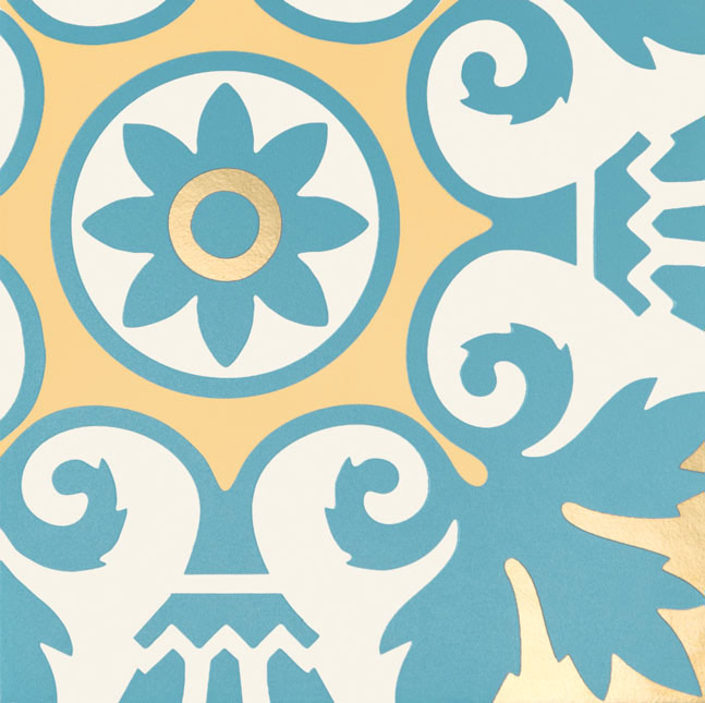 Tubadzin Patch White dekorcsempe 22,3 x 22,3