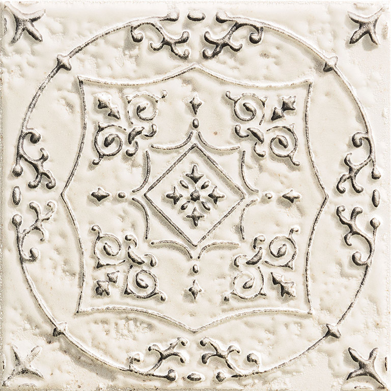 Tubadzin Tinta White dekorcsempe 14,8 x 14,8