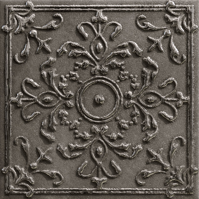 Tubadzin Tinta Platinum dekorcsempe 14,8 x 14,8