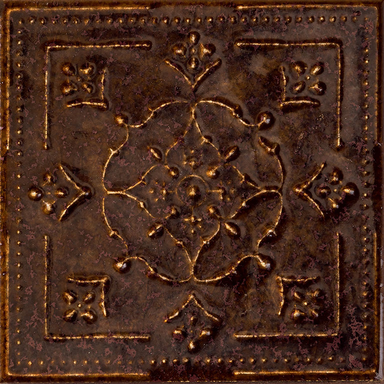 Tubadzin Tinta Brown dekorcsempe 14,8 x 14,8