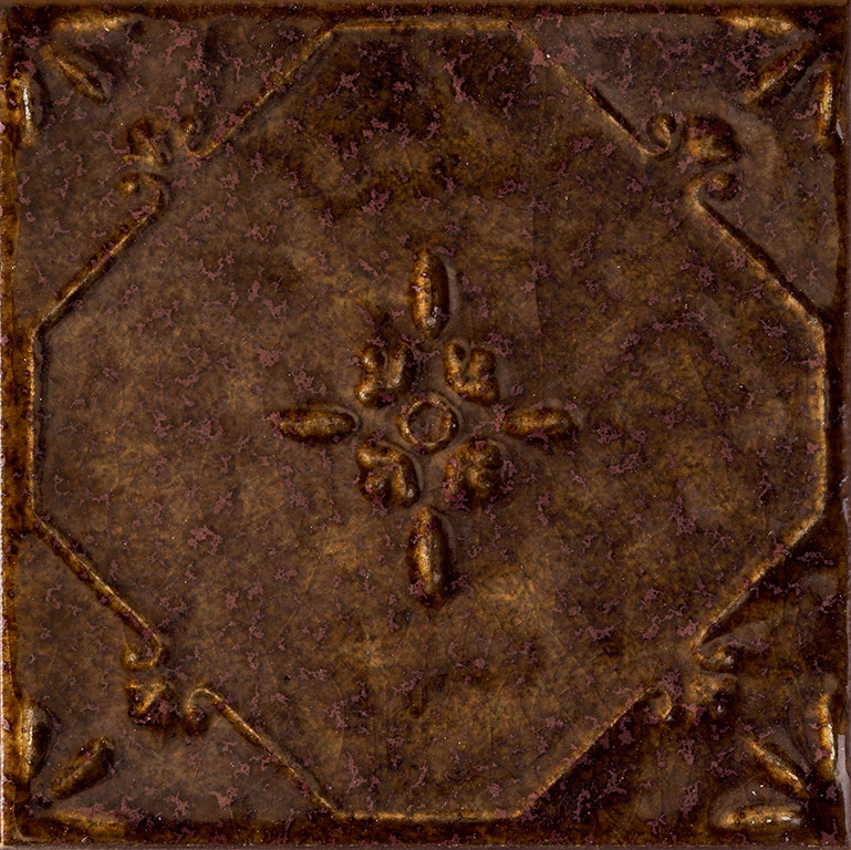 Tubadzin Tinta Brown dekorcsempe 14,8 x 14,8