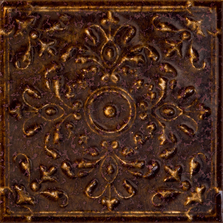 Tubadzin Tinta Brown dekorcsempe 14,8 x 14,8