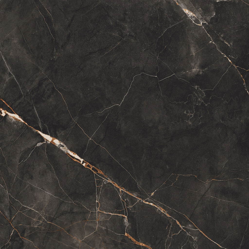 Tubadzin Shinestone Black Pol padlólap 59,8 x 59,8 cm