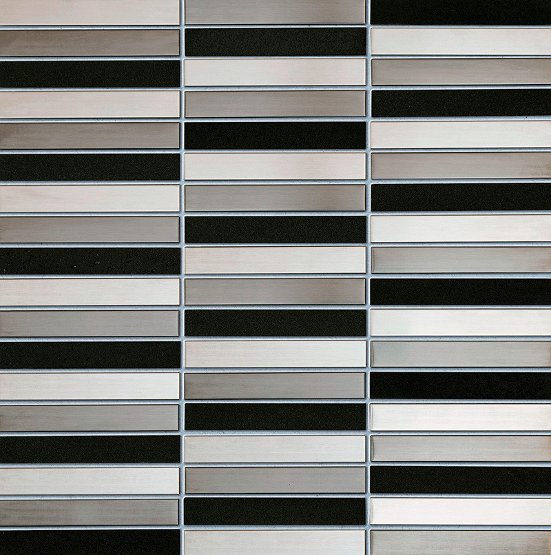 Tubadzin Elements Drops Metal Grey Stone mozaik 30,4x29,8 cm