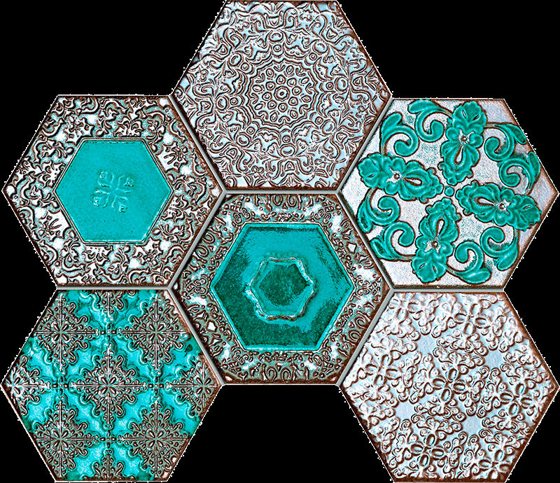 Tubadzin Lace Absinthe mozaik 28,9x22,1 cm